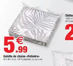 Bazarland Galette de chaise Felindra offre