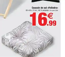 Bazarland Coussin de sol Felindra offre