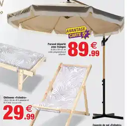 Bazarland Parasol déporté avec franges offre