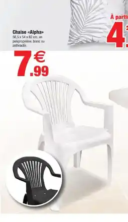 Bazarland Chaise Alpha offre