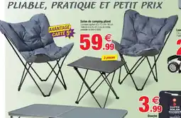 Bazarland Salon de camping pliant offre