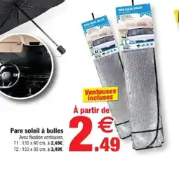 Bazarland Pare soleil à bulles offre