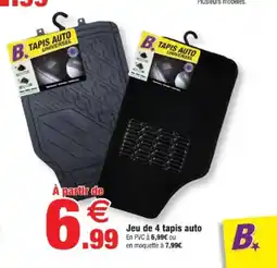 Bazarland Jeu de 4 tapis auto offre