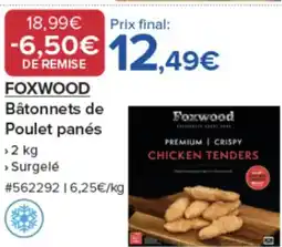Costco FOXWOOD Bâtonnets de Poulet panés offre