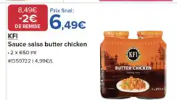 Costco KFI Sauce salsa butter chicken offre