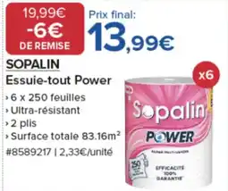 Costco SOPALIN Essuie-tout Power offre