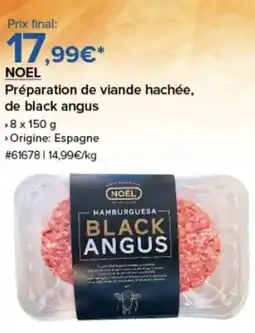 Costco NOEL Préparation de viande hachée, de black angus offre