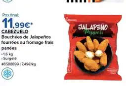 Costco CABEZUELO Bouchées de Jalapeños fourrées au fromage frais panées offre