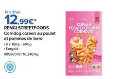 Costco RENGI STREETFOODS Corndog coréen au poulet et pommes de terre offre