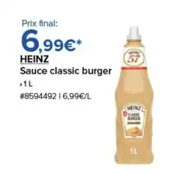 Costco HEINZ Sauce classic burger offre