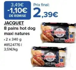 Costco JACQUET 8 pains hot dog maxi nature\s offre