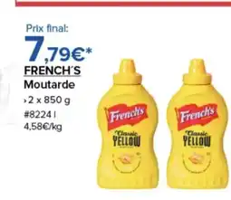 Costco FRENCH'S Moutarde offre