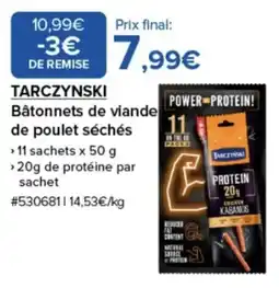 Costco TARCZYNSKI Bâtonnets de viande de poulet séchés offre