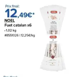 Costco NOEL Fuet catalan x6 offre
