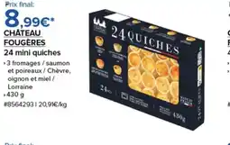 Costco CHÂTEAU FOUGÈRES 24 mini quiches offre