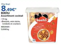 Costco BOEHLI Assortiment cocktail offre