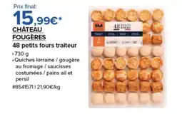 Costco CHÂTEAU FOUGÈRES 48 petits fours traiteur offre