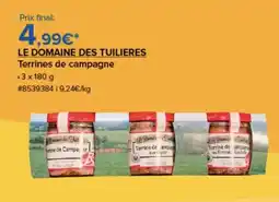 Costco LE DOMAINE DES TUILIERES Terrines de campagne offre