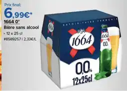 Costco 1664 0° Bière sans alcool offre