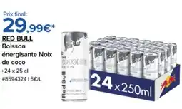 Costco RED BULL Boisson énergisante Noix offre