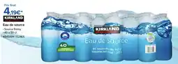 Costco KIRKLAND Eau de source offre