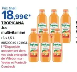Costco TROPICANA Jus multivitaminé offre