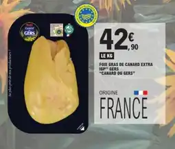 E.Leclerc CANARD DU GERS Foie gras de canard extra igp gers offre