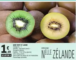 E.Leclerc Kiwi vert et jaune offre