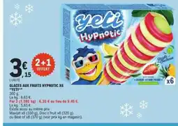 E.Leclerc YETI Glaces aux fruits hypnotic x6 offre