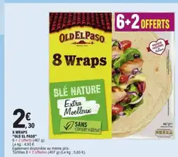 E.Leclerc OLD EL PASO 8 Wraps offre