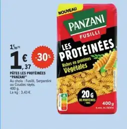 E.Leclerc PANZANI Pâtes les protéinées offre