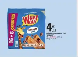 E.Leclerc WHAOU! Crêpes chocolat au lait offre