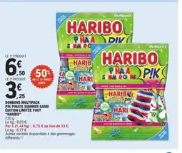 E.Leclerc HARIBO Bonbons multipack pik pinata summer game édition limitée foot offre