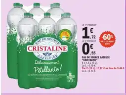 E.Leclerc CRISTALINE Eau de source gazeuse offre