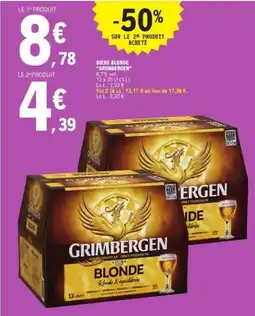 E.Leclerc GRIMBERGEN Bière blonde offre