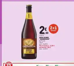 E.Leclerc GRIMBERGEN Bière blonde offre