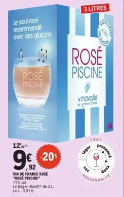 E.Leclerc ROSE PISCINE Vin de france rosé offre