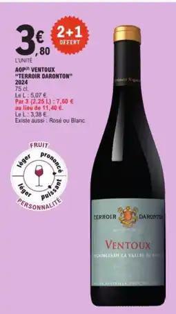 E.Leclerc TERROIR DARONTON 2024 Aop ventoux offre