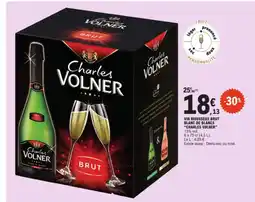 E.Leclerc CHARLES VOLNER Vin mousseux brut blanc de blancs offre