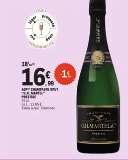 E.Leclerc G.H. MARTEL Aop champagne brut restige offre
