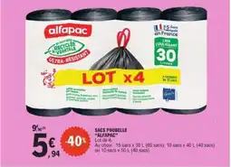 E.Leclerc ALFAPAC Sacs poubelle offre