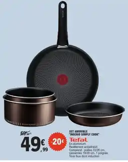E.Leclerc TEFAL Set amovible ingenio simply cook offre