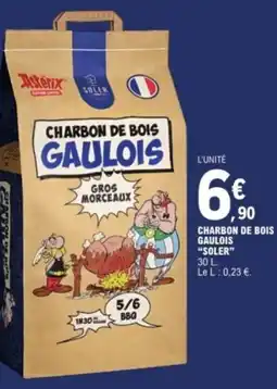E.Leclerc SOLER Charbon de bois gaulois offre