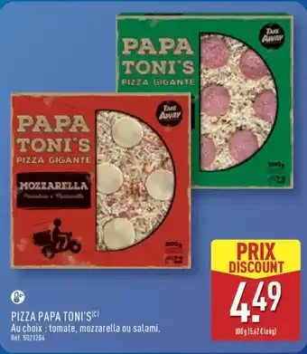 ALDI Pizza papa toni's offre