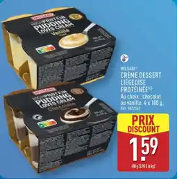 ALDI MILSANI Crème dessert liégeoise protéinée offre