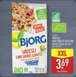 ALDI BJORG Muesli aux fruits secs offre