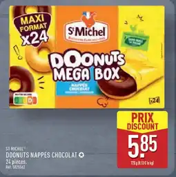 ALDI ST MICHEL Doonuts nappés chocolat offre