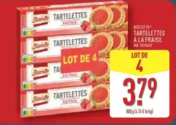 ALDI BISCOTTO Tartelettes à la fraise offre