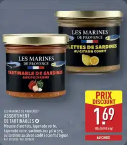 ALDI LES MARINES DE PROVENCE Assortiment de tartinables offre