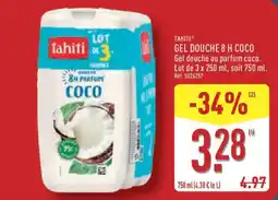 ALDI TAHITI Gel douche 8 h coco offre